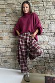 Sadaka Batwing Knit Cranberry Marl